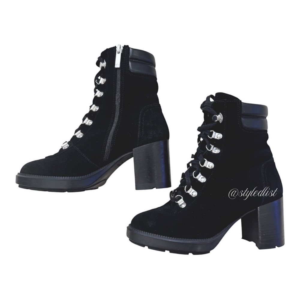 Aquatalia Women’s Isotta Booties Suede Black Size 6